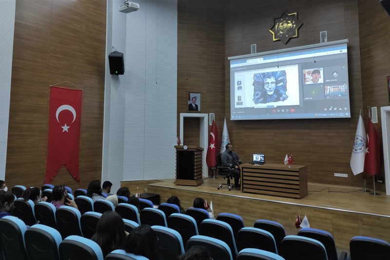 SANATÇI "DENİZ SAĞDIÇ" KONFERANS ETKİNLİĞİ GERÇEKLEŞTİRİLDİ